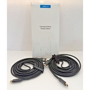 2-Pack JSAUX 8K HDMI NZ Braided Nylon Cable CV0011 15 ft